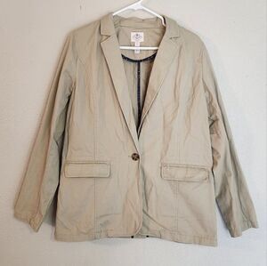 NWT St John's Bay Classic Blazer Jacket Size M